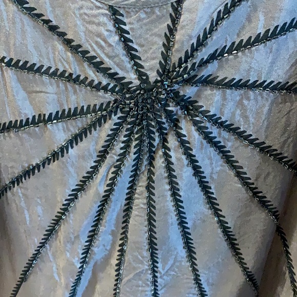 Sparkle at night - Vero Moda grey top. Black lace gungee. - Picture 5 of 9